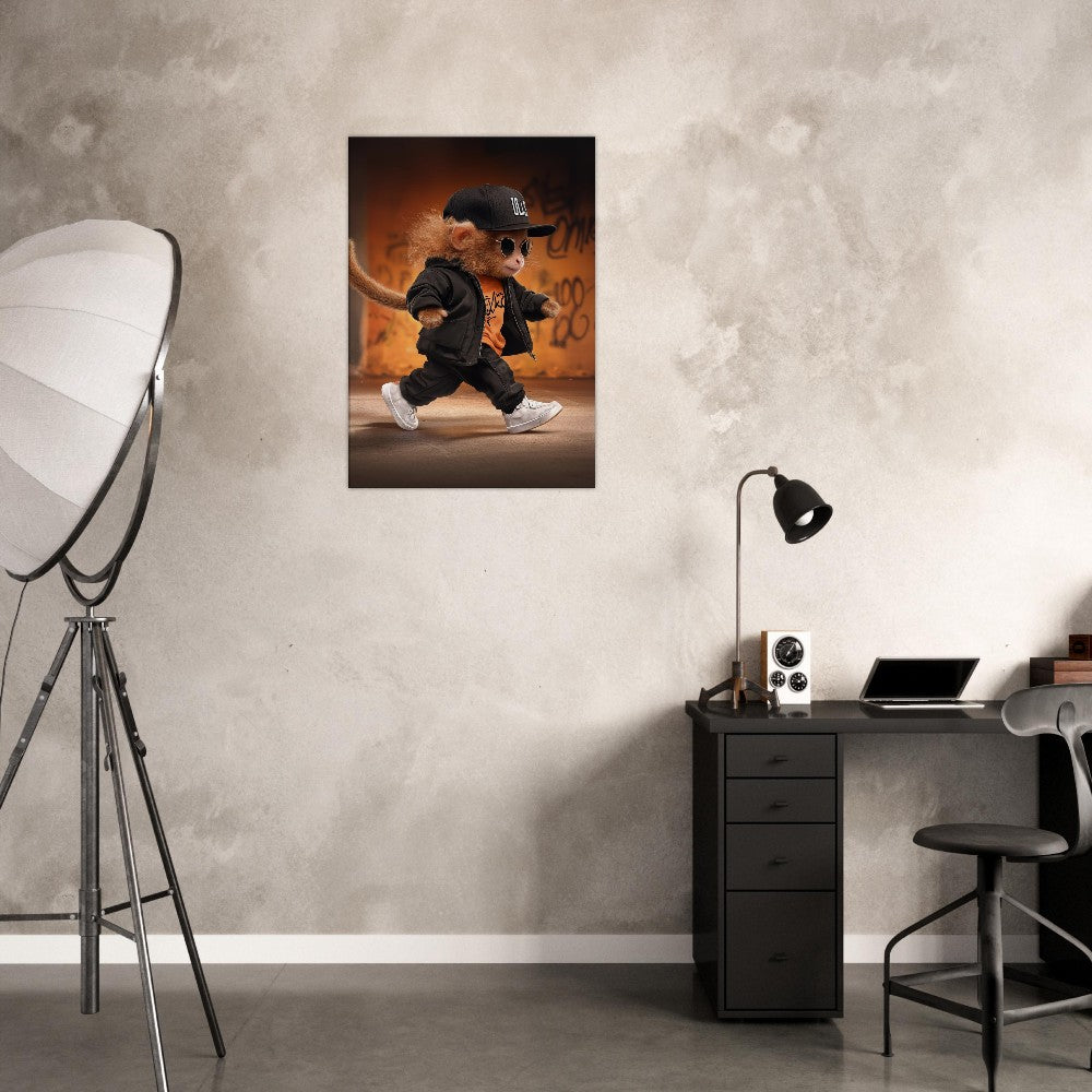 Urban Chic Monkey Canvas Art - ROMAG Store