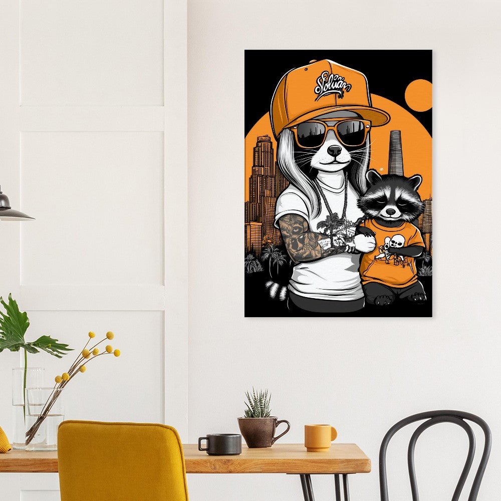 Urban Raccoon Street Style Canvas - ROMAG Store