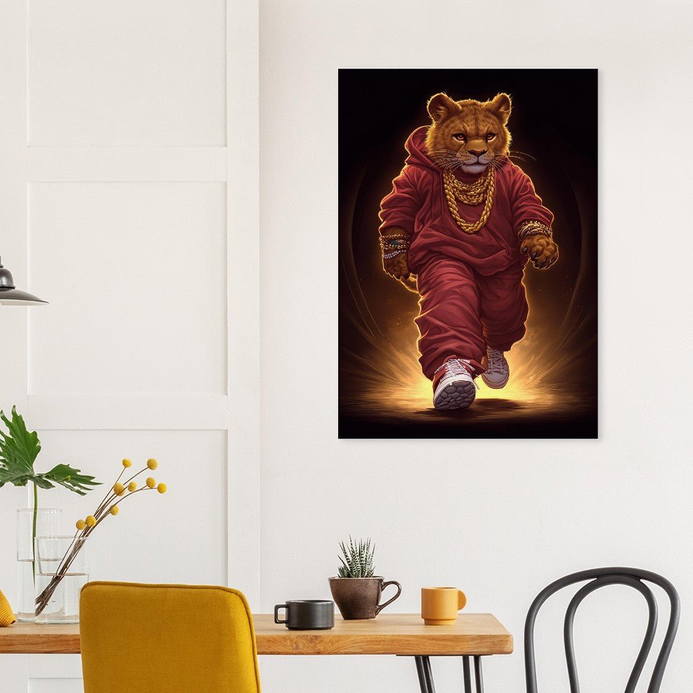 Lion Cub in Hoodie Canvas - ROMAG Store