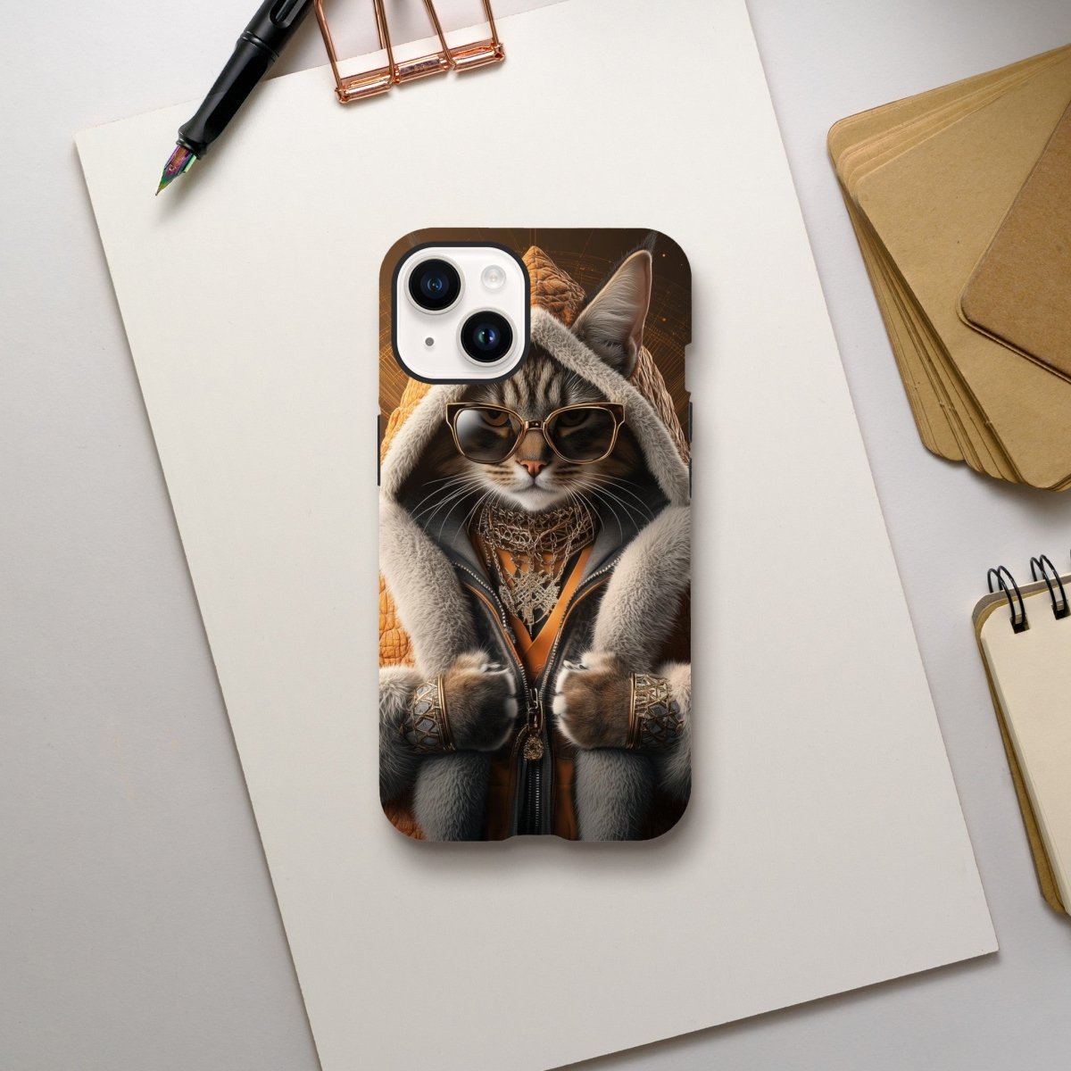Sophisticated Lynx Cat 'Kingpin' iPhone Tough Case - ROMAG Store