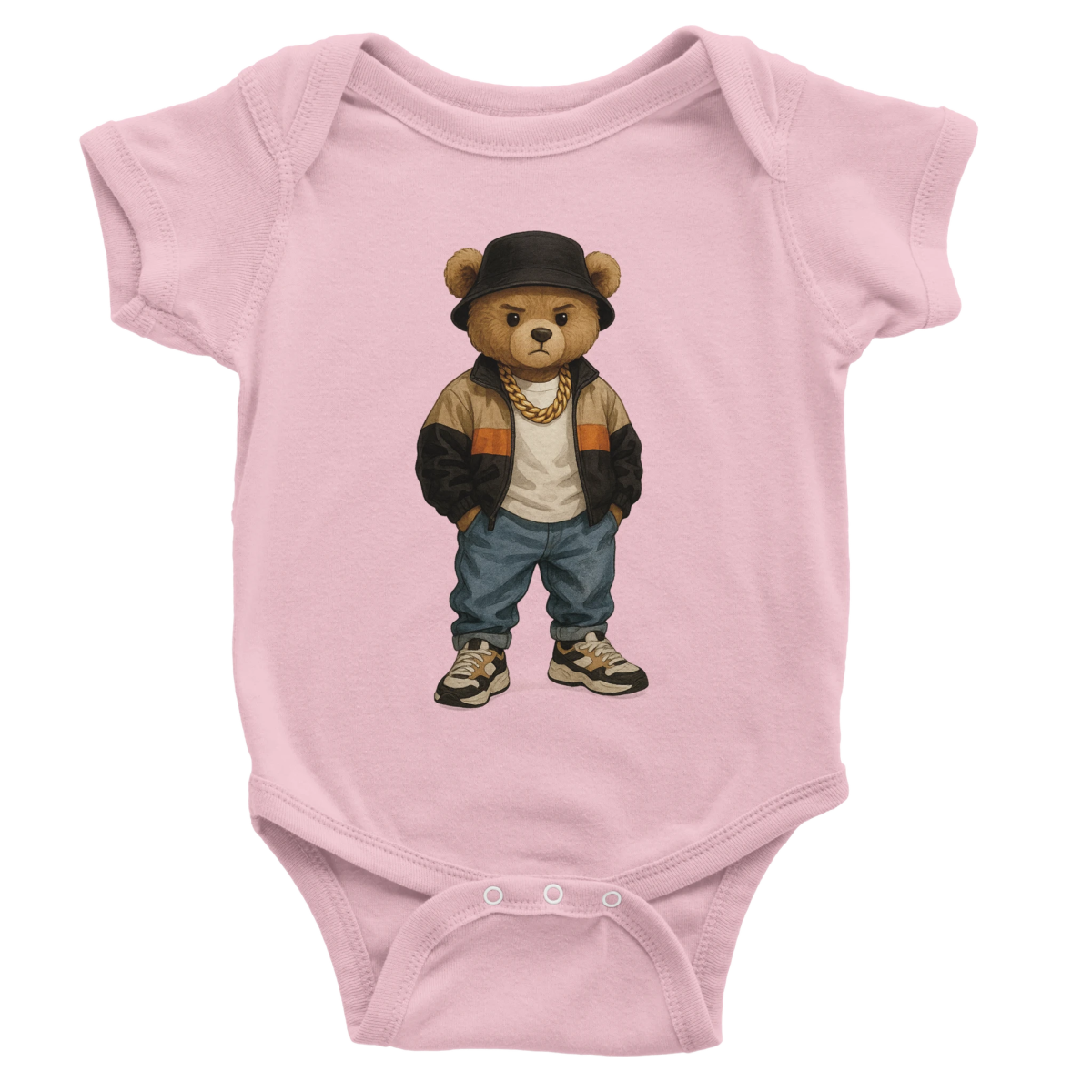 Cool Bear Urban Streetwear Baby Short Sleeve Bodysuit - ROMAG Store