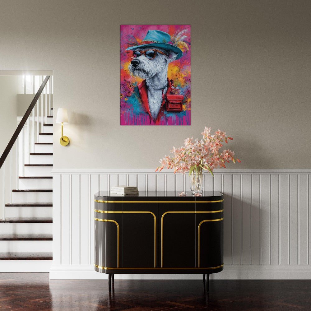 Dog Undercover Canvas Art - ROMAG Store