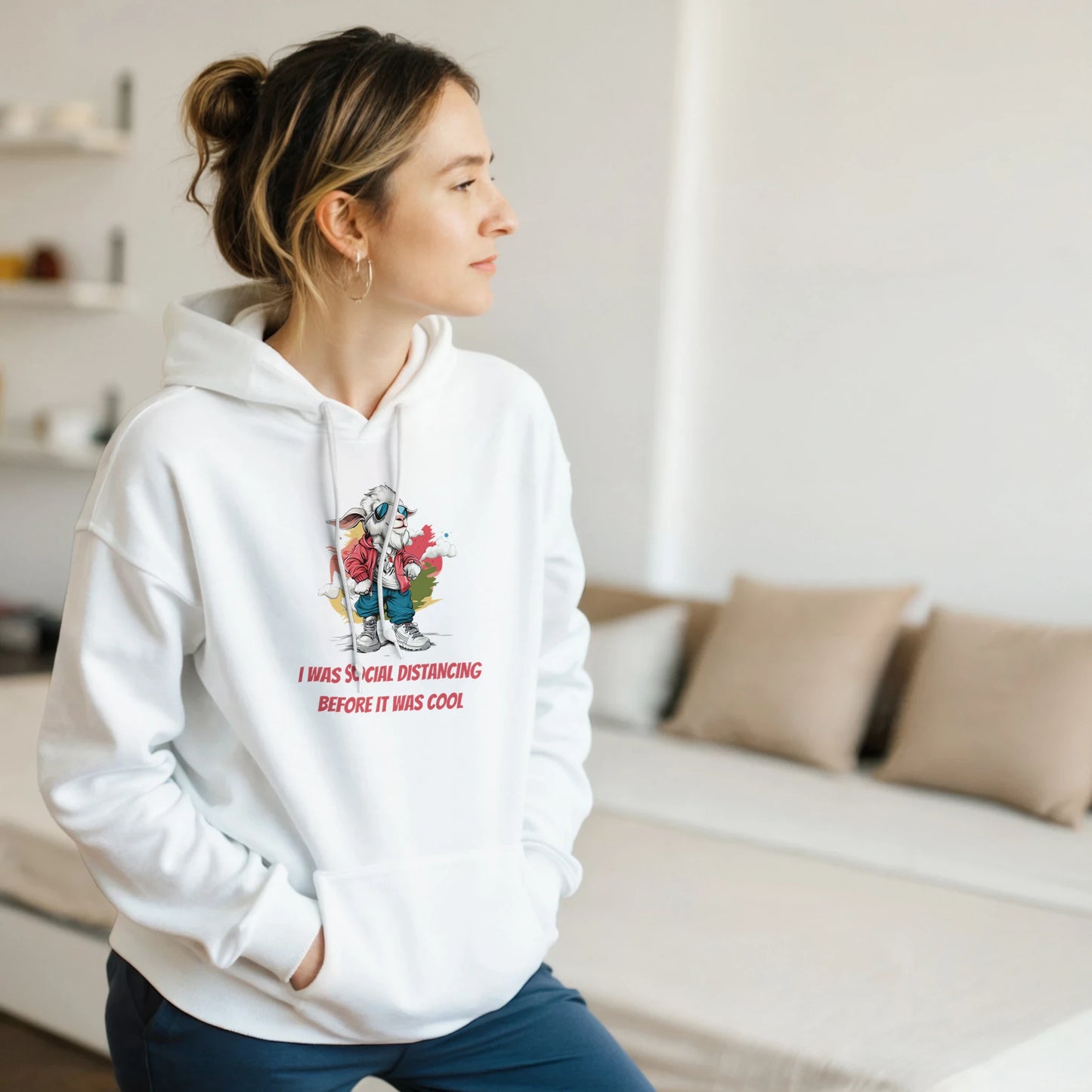 Social Distancing Goat Hoodie - ROMAG Store