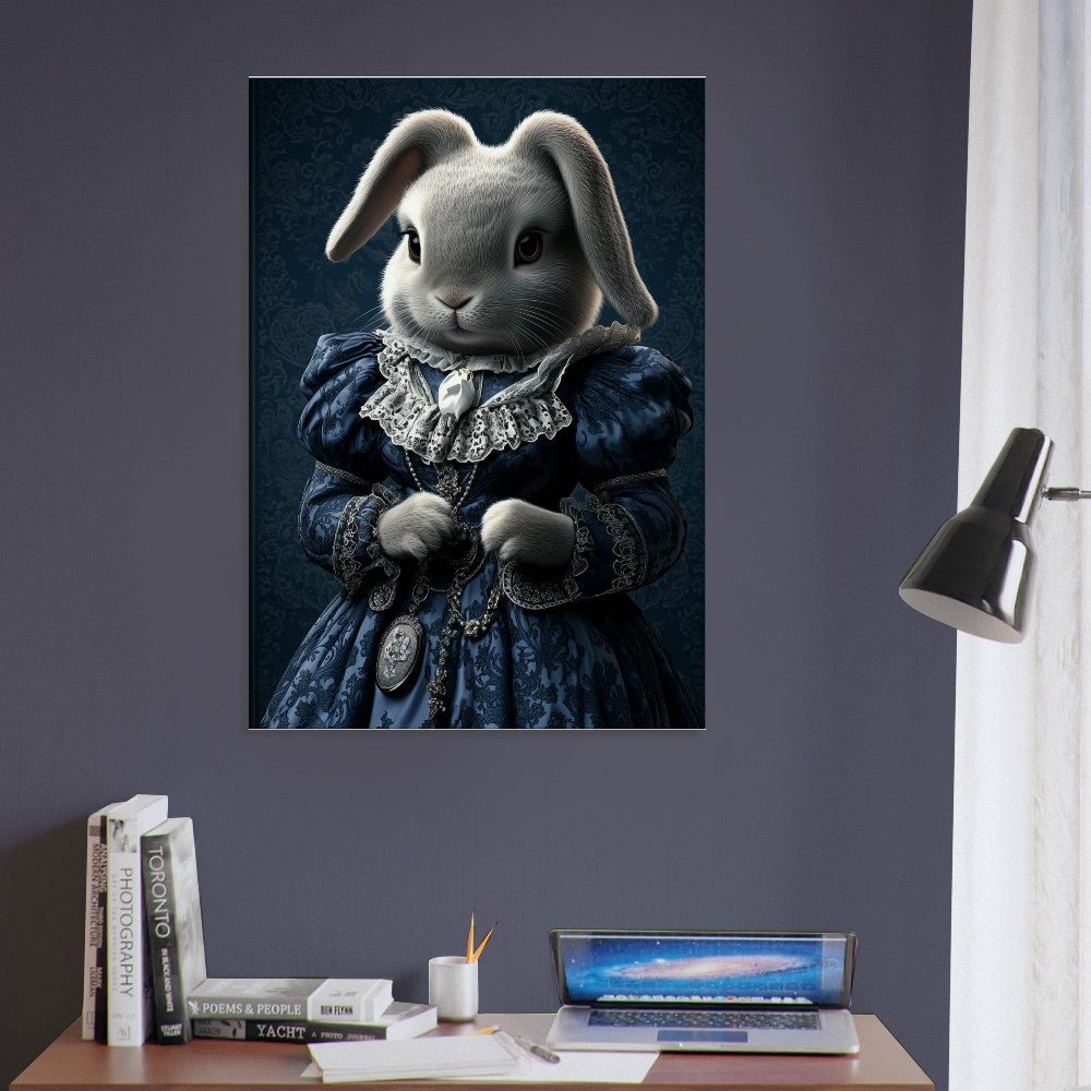 Victorian Regal Rabbit Canvas Art - ROMAG Store