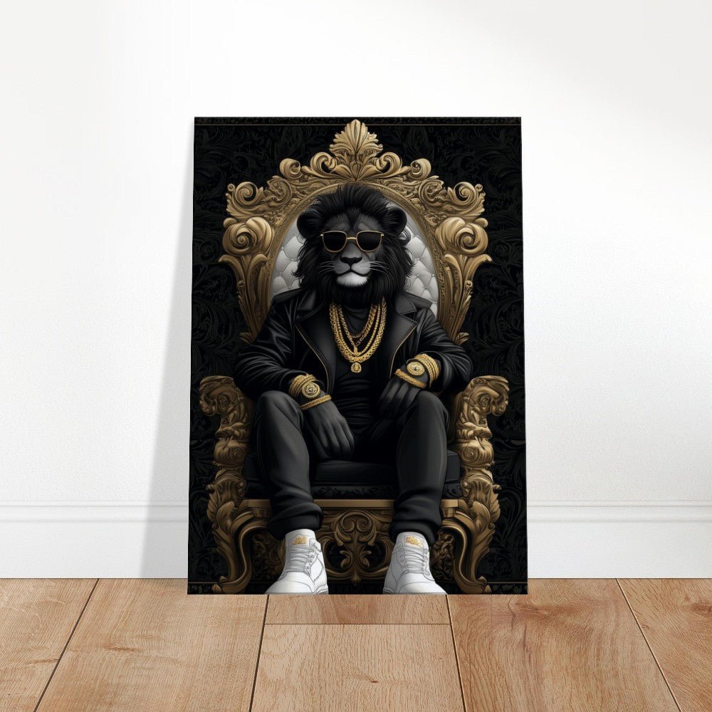 Luxury Suave Lion King Canvas Art - ROMAG Store