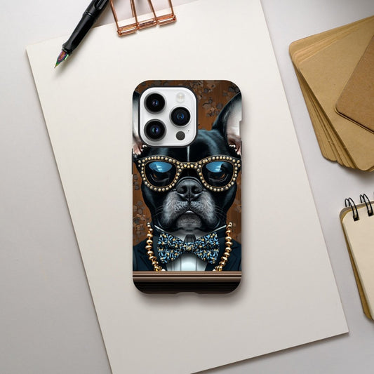 Dapper French Bulldog iPhone Tough Case - ROMAG Store