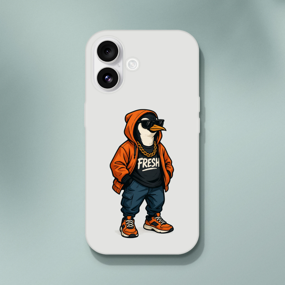 Fresh Penguin Streetwear iPhone Flexi Case - ROMAG Store