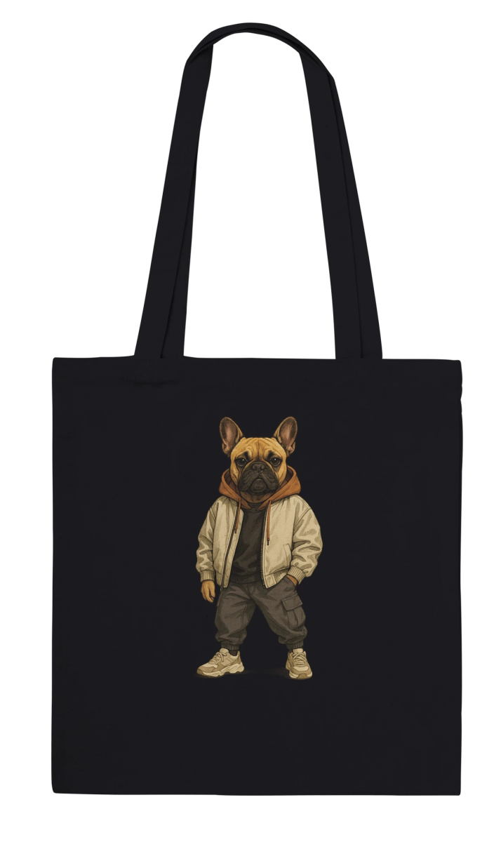 Chic French Bulldog Streetwear Tote Bag - ROMAG Store