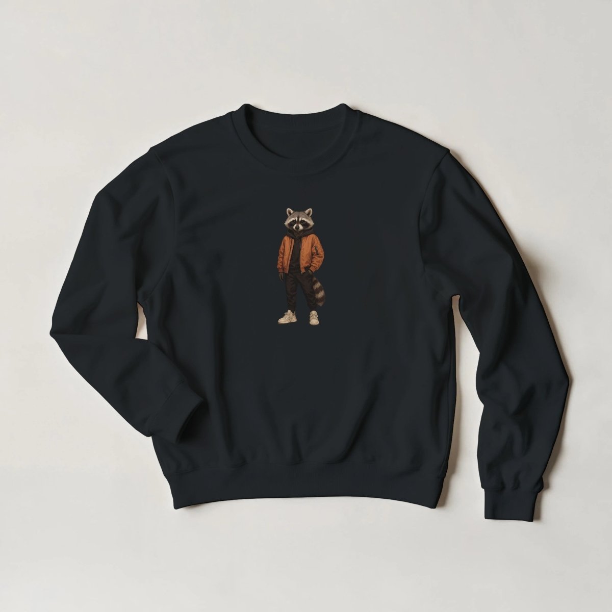 Raccoon Bomber Sweatshirt - ROMAG Store