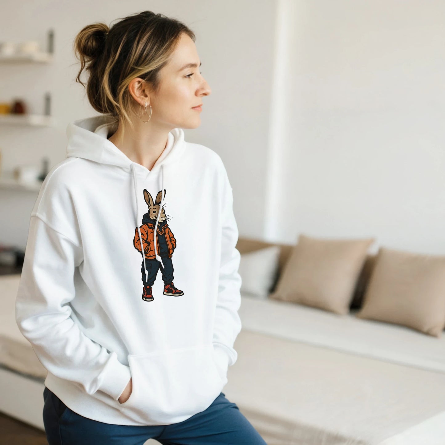 Cool Rabbit Streetwear Hoodie - ROMAG Store