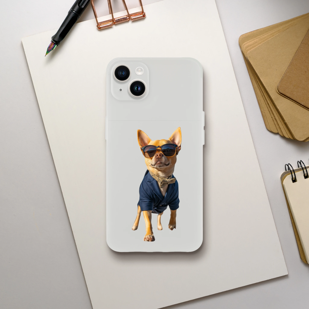 Dapper Chihuahua iPhone Flexi Case - ROMAG Store