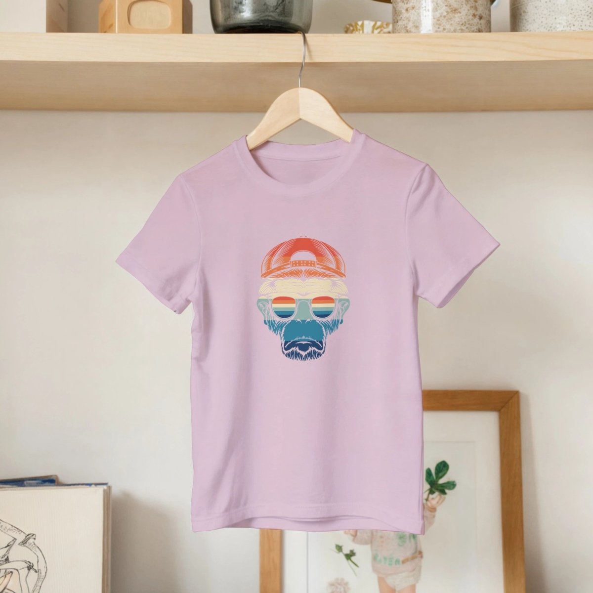 Cool Retro Ape Kids T-Shirt - ROMAG Store