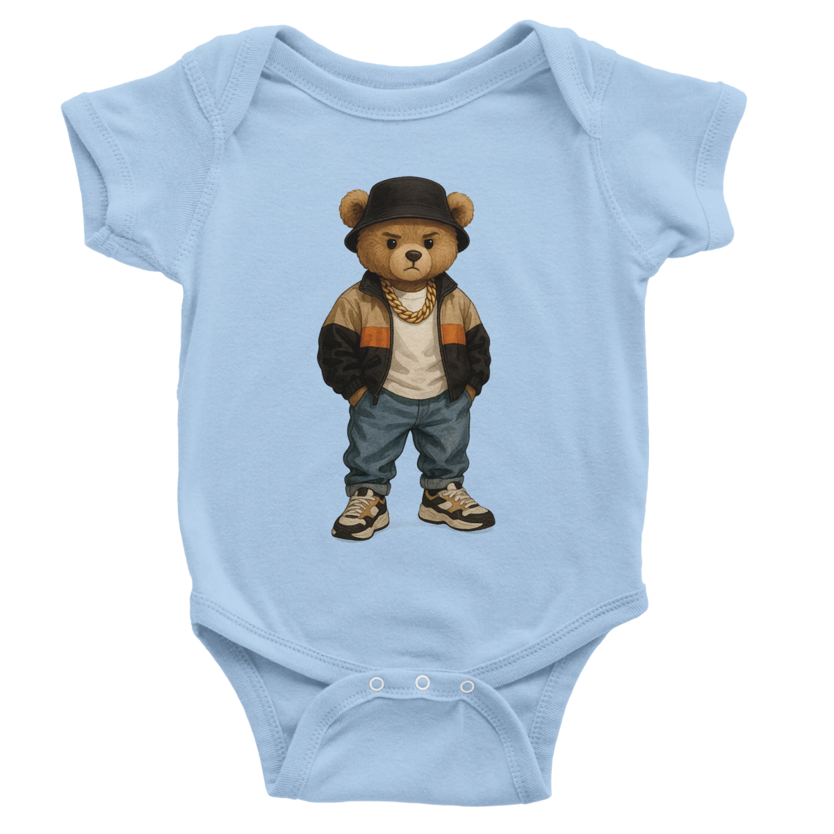 Cool Bear Urban Streetwear Baby Short Sleeve Bodysuit - ROMAG Store