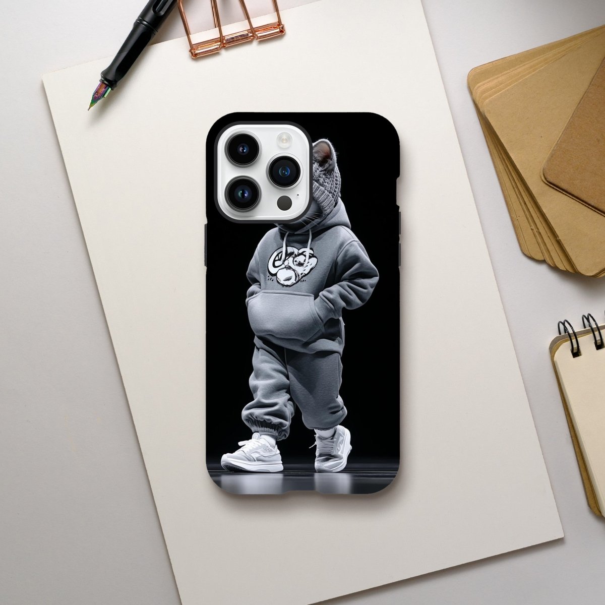Chic Cat Street Style iPhone Tough Case - ROMAG Store