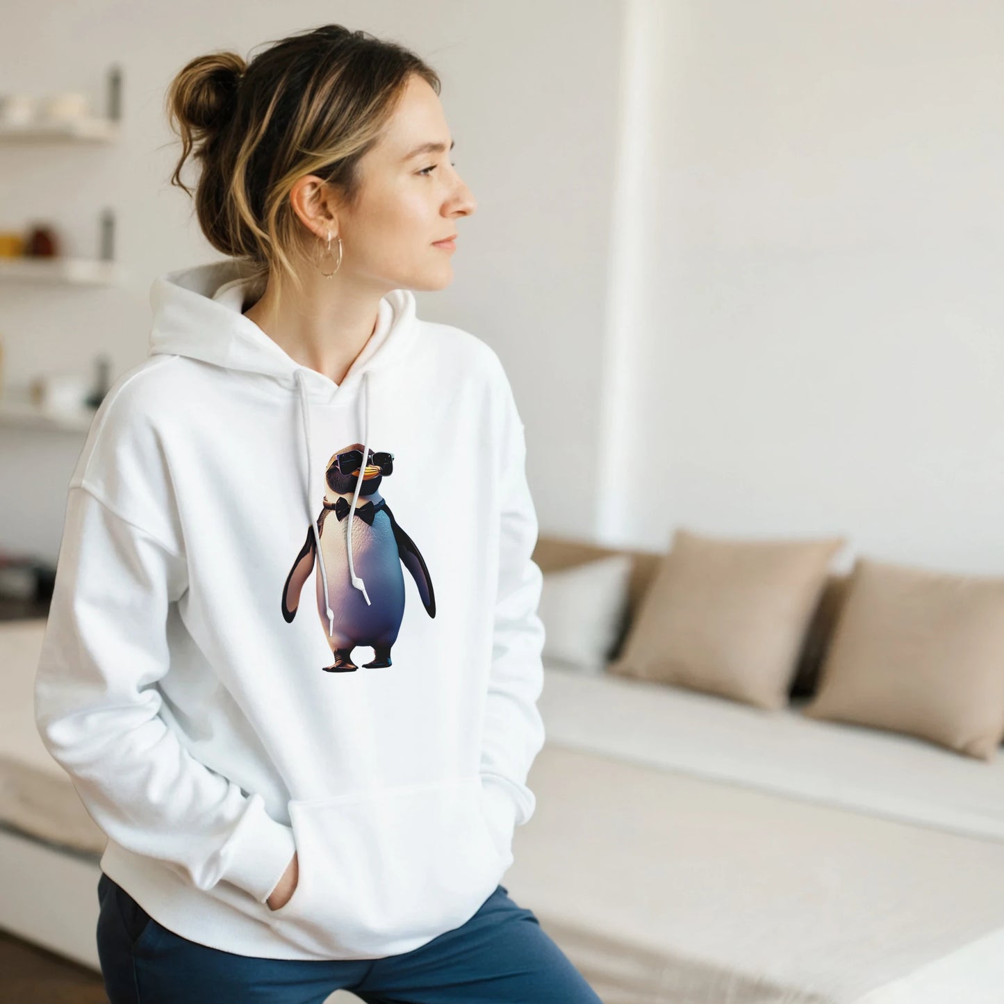 Dapper Penguin Hoodie - ROMAG Store