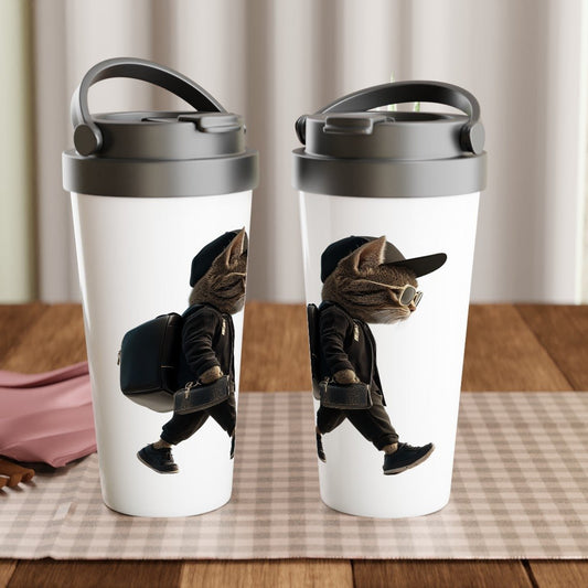Cool Cat Street Style Stainless Steel Travel Mug - ROMAG Store