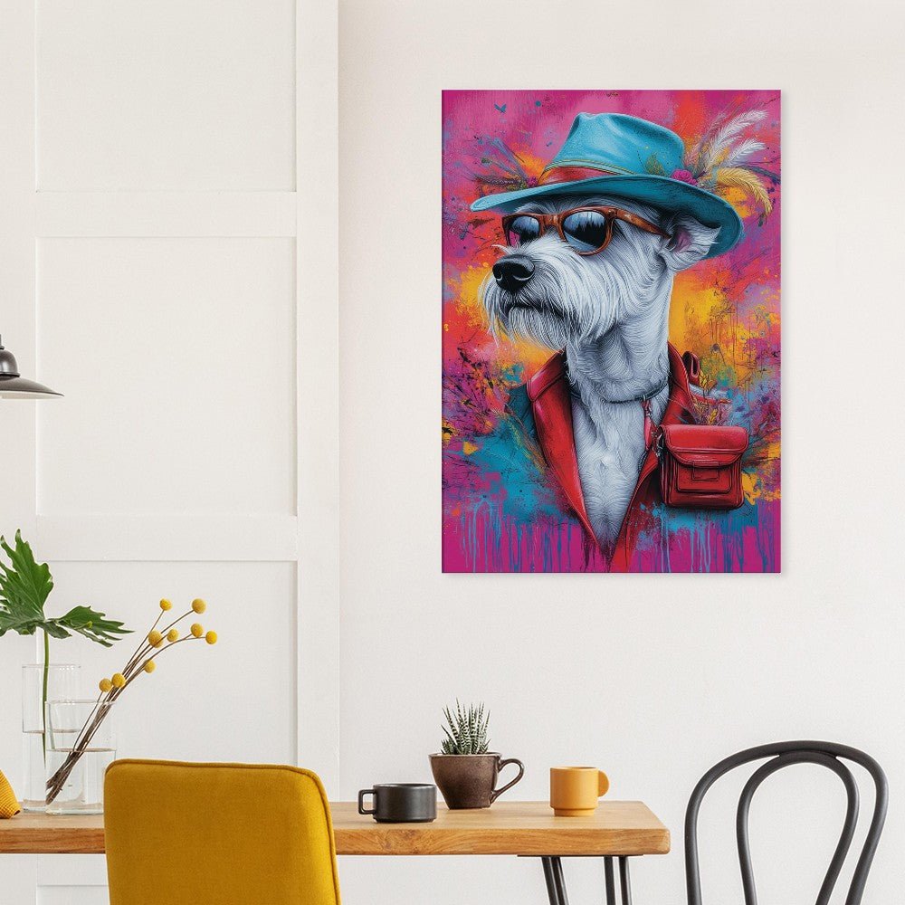 Dog Undercover Canvas Art - ROMAG Store