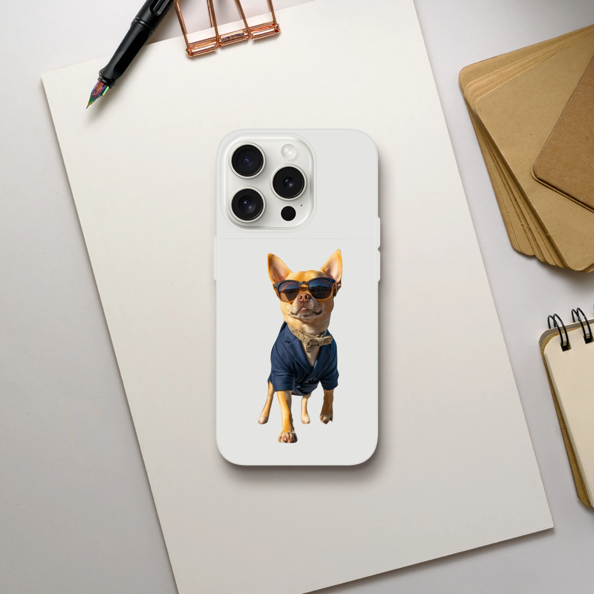 Dapper Chihuahua iPhone Flexi Case - ROMAG Store