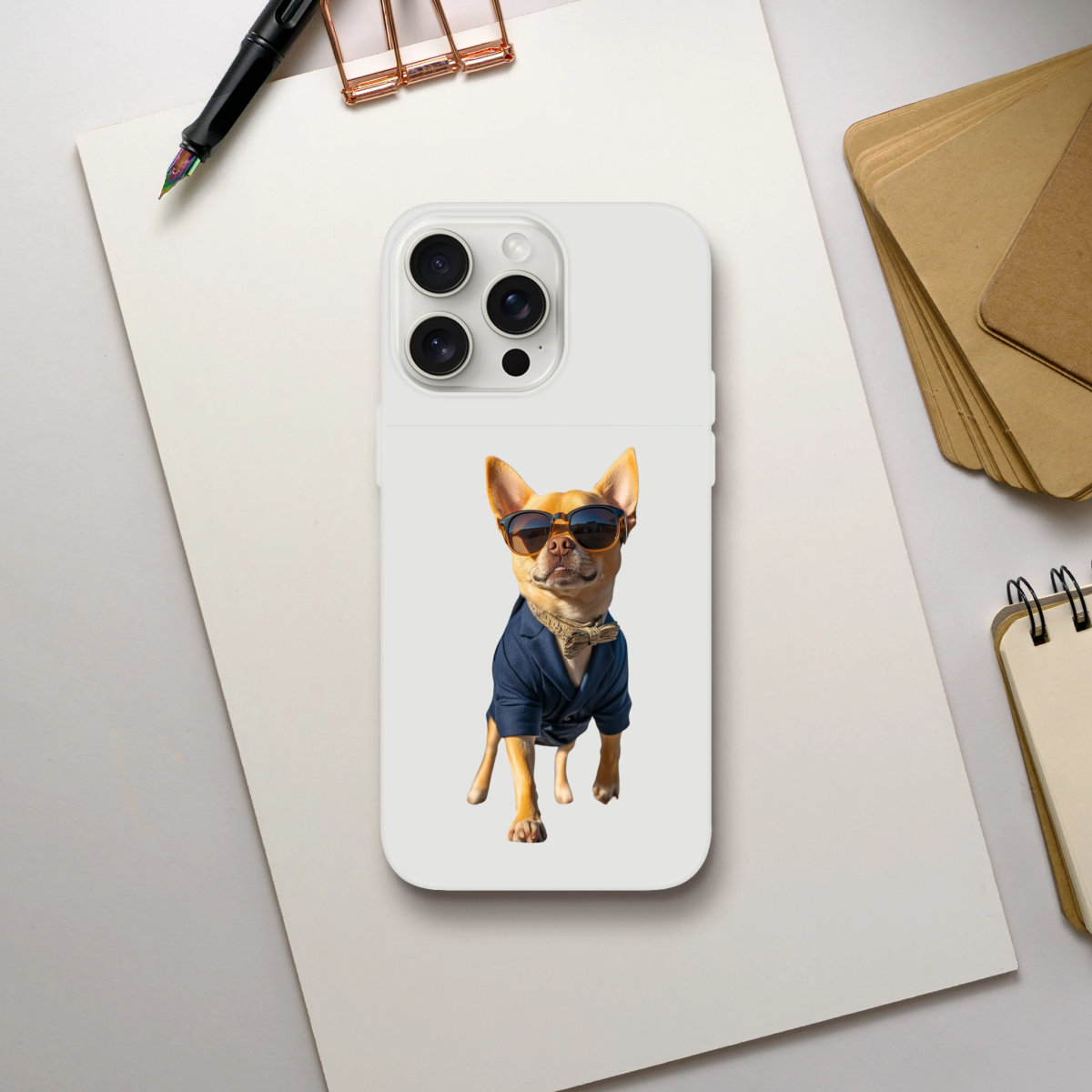 Dapper Chihuahua iPhone Flexi Case - ROMAG Store