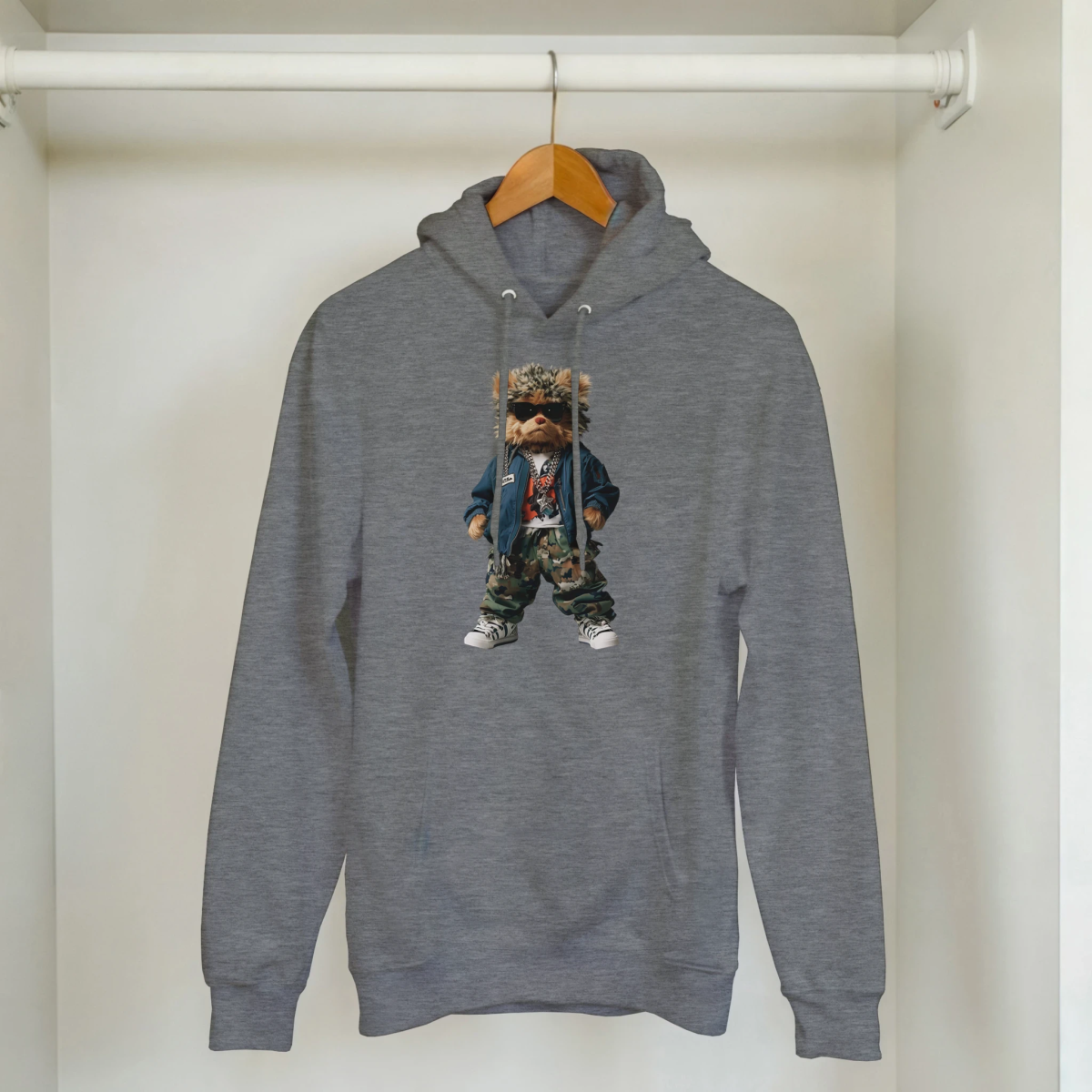 Camo Chic Bear Hoodie - ROMAG Store