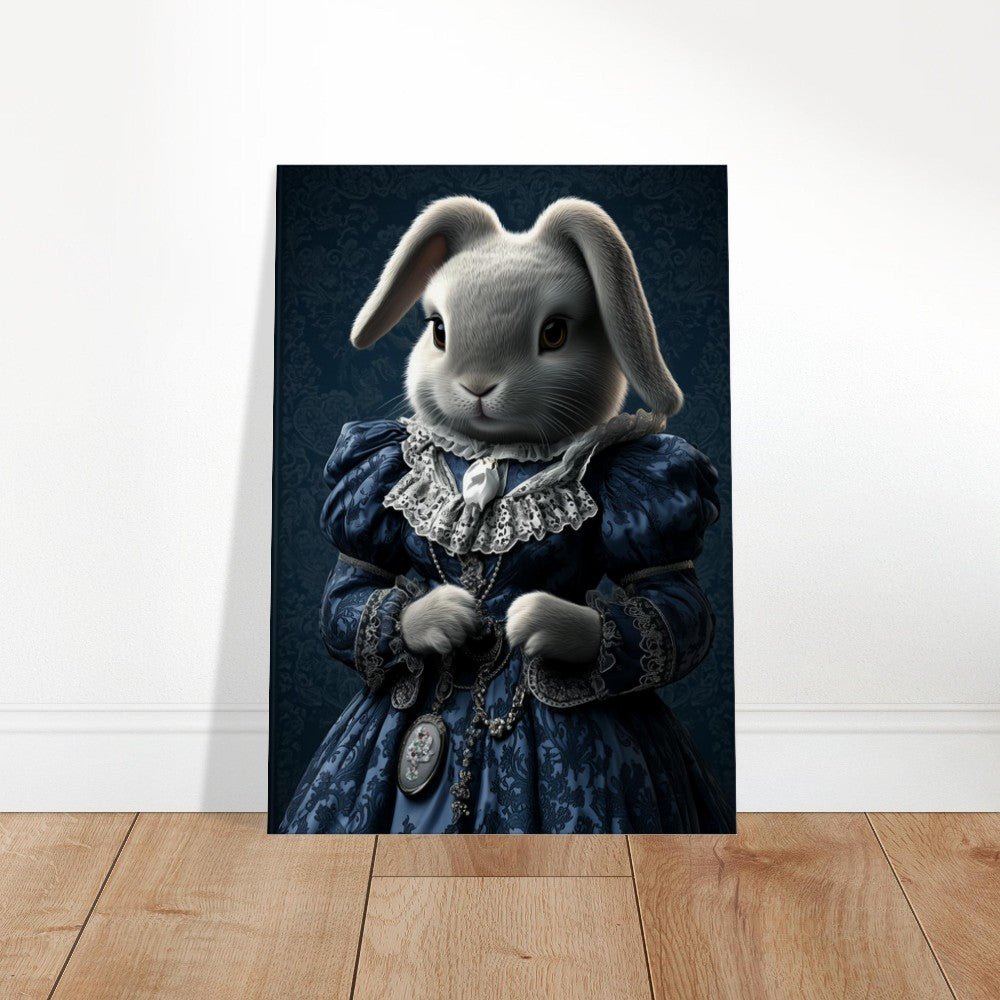 Victorian Regal Rabbit Canvas Art - ROMAG Store