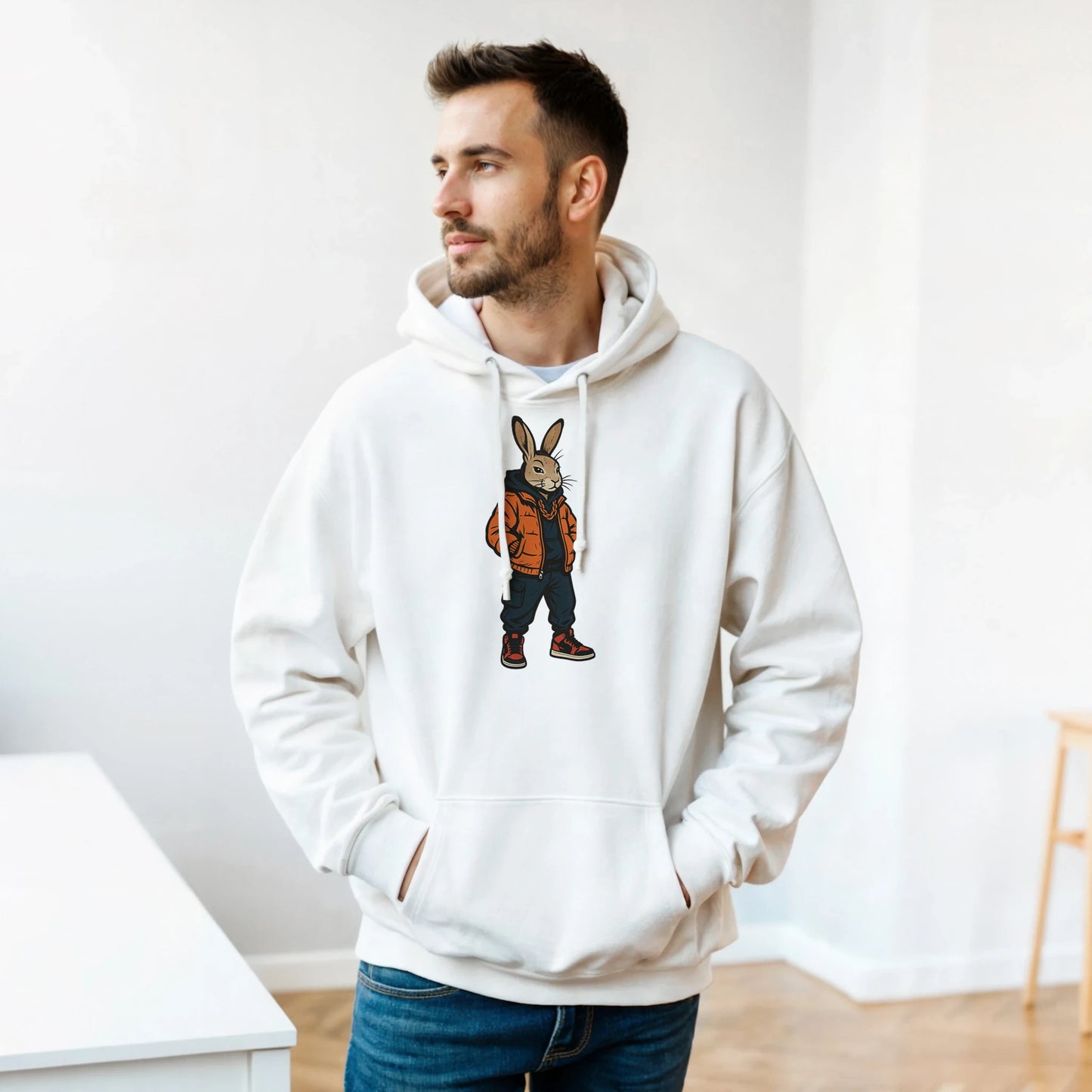 Cool Rabbit Streetwear Hoodie - ROMAG Store