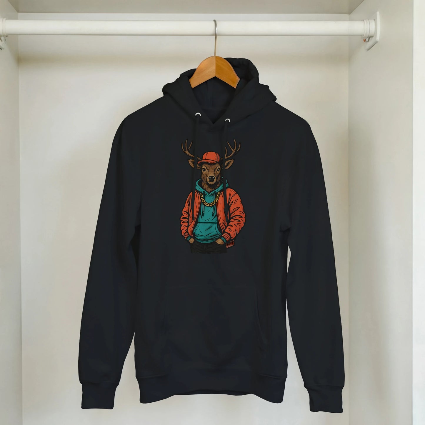 Cool Reindeer Street Style Hoodie - ROMAG Store