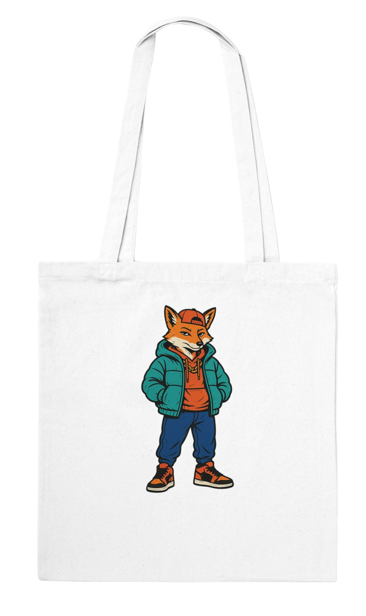 Cool Fox Streetwear Tote Bag - ROMAG Store