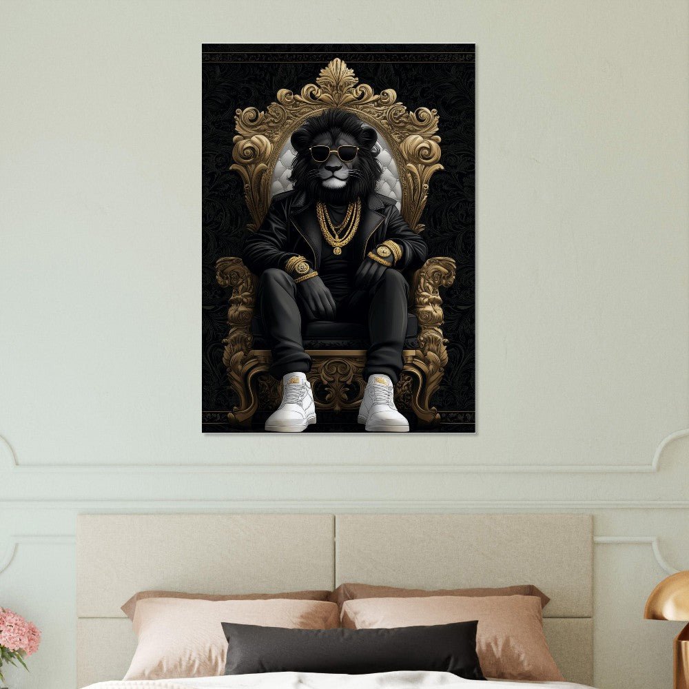 Luxury Suave Lion King Canvas Art - ROMAG Store