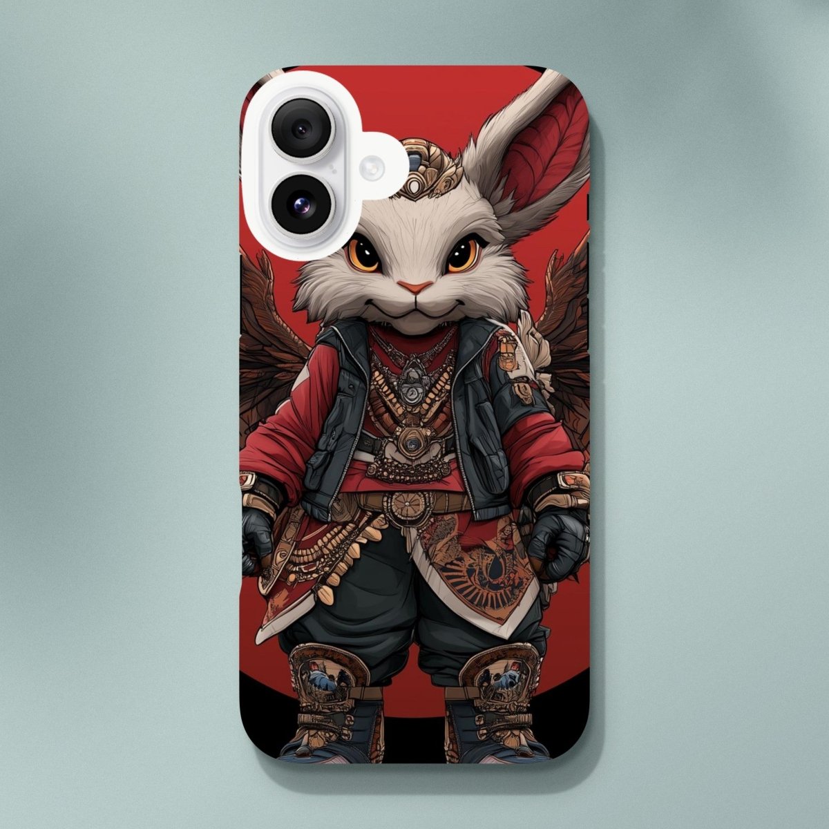 Winged Steampunk Rabbit iPhone Tough Case - ROMAG Store