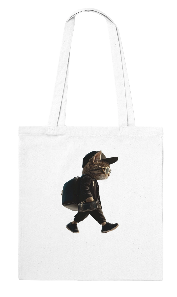 Chic Street Style Cat Tote Bag - ROMAG Store