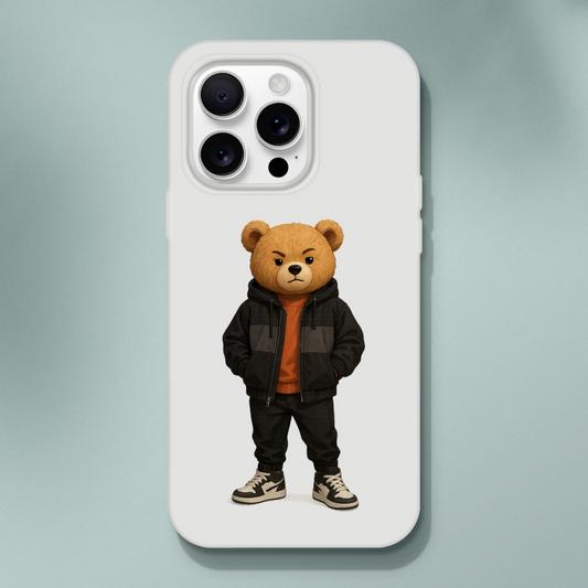 Cool Urban Streetwear Bear iPhone Flexi Case - ROMAG Store