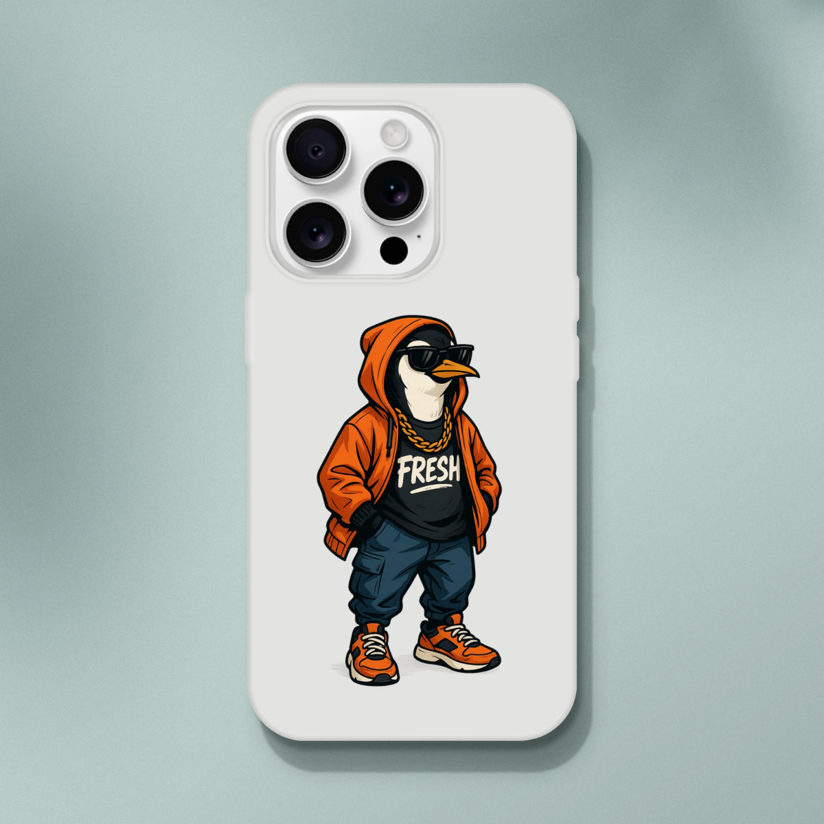 Fresh Penguin Streetwear iPhone Flexi Case - ROMAG Store