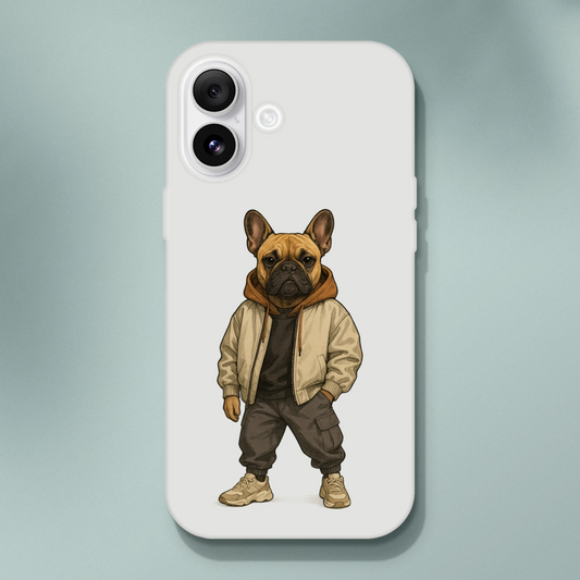 Chic French Bulldog Streetwear iPhone Flexi Case - ROMAG Store