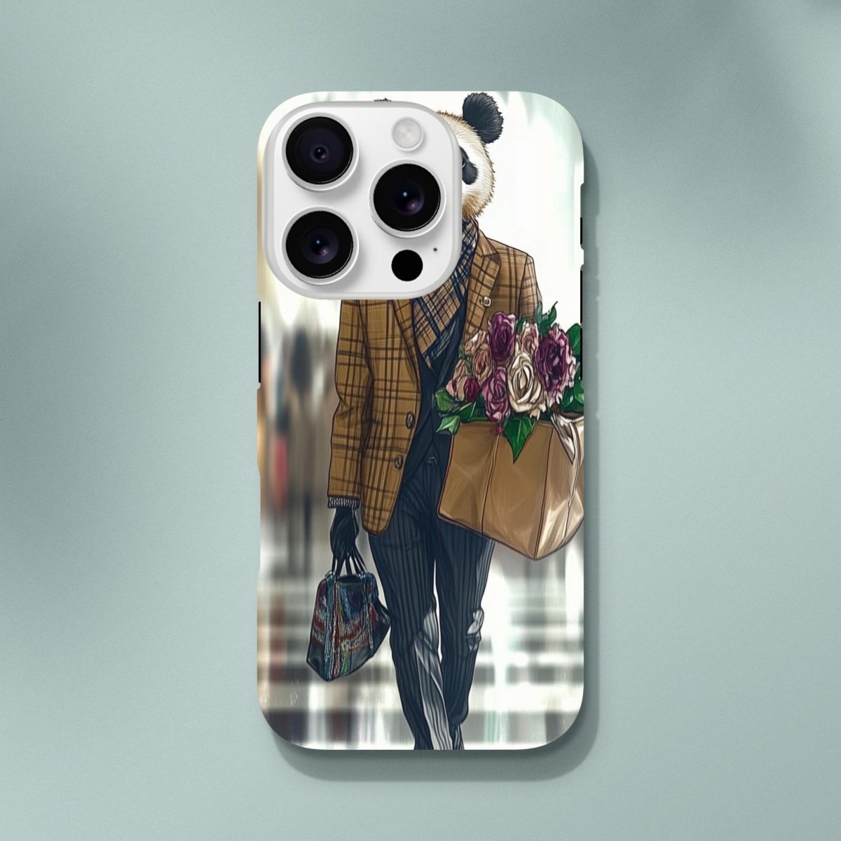 Panda Dapper Lady iPhone Tough Case - ROMAG Store