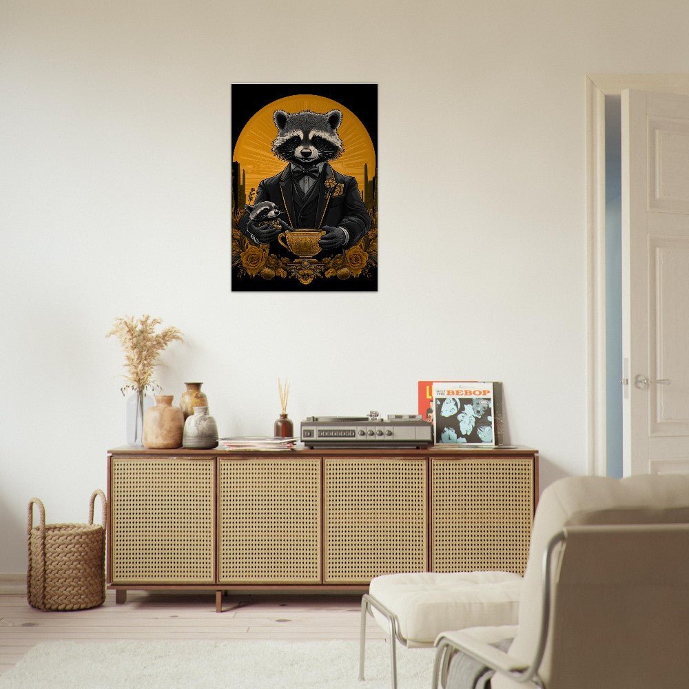 Luxury Raccoon Duo Canvas - ROMAG Store