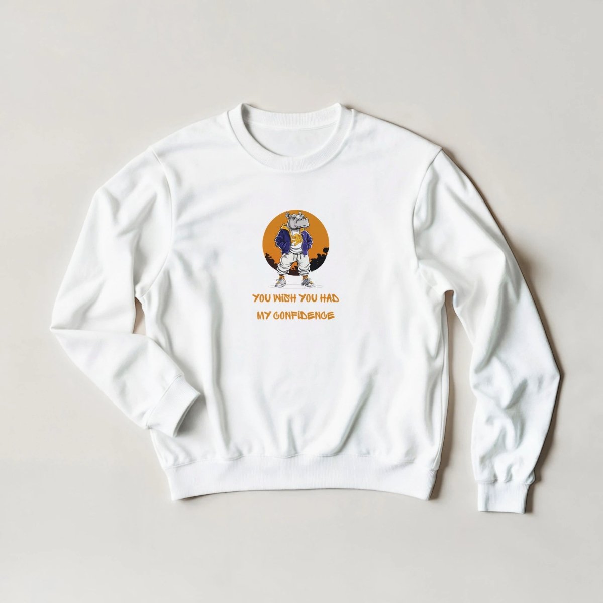 Confident Hippo Sweatshirt - ROMAG Store
