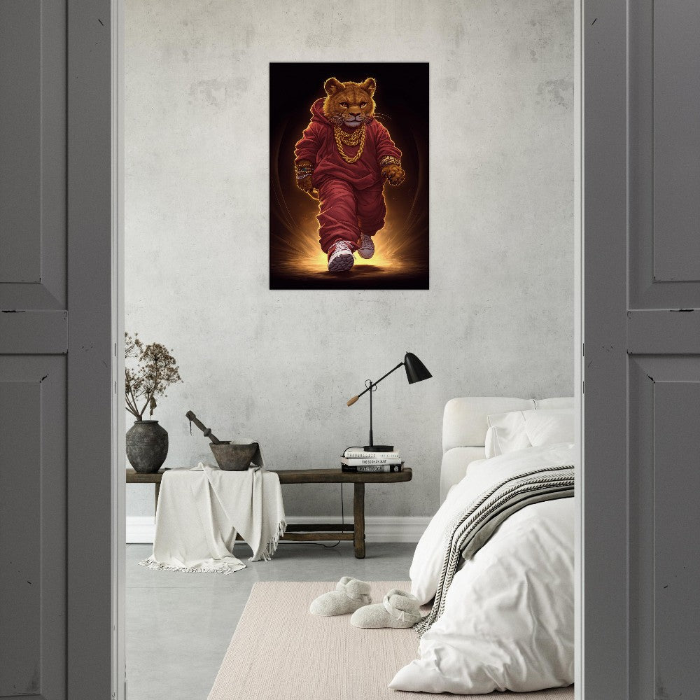 Lion Cub in Hoodie Canvas - ROMAG Store