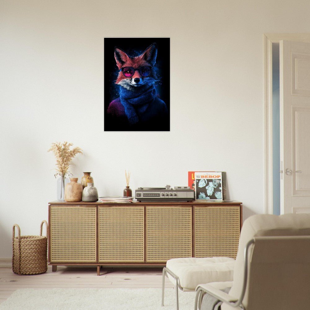 Cosmic Cool Fox Canvas - ROMAG Store
