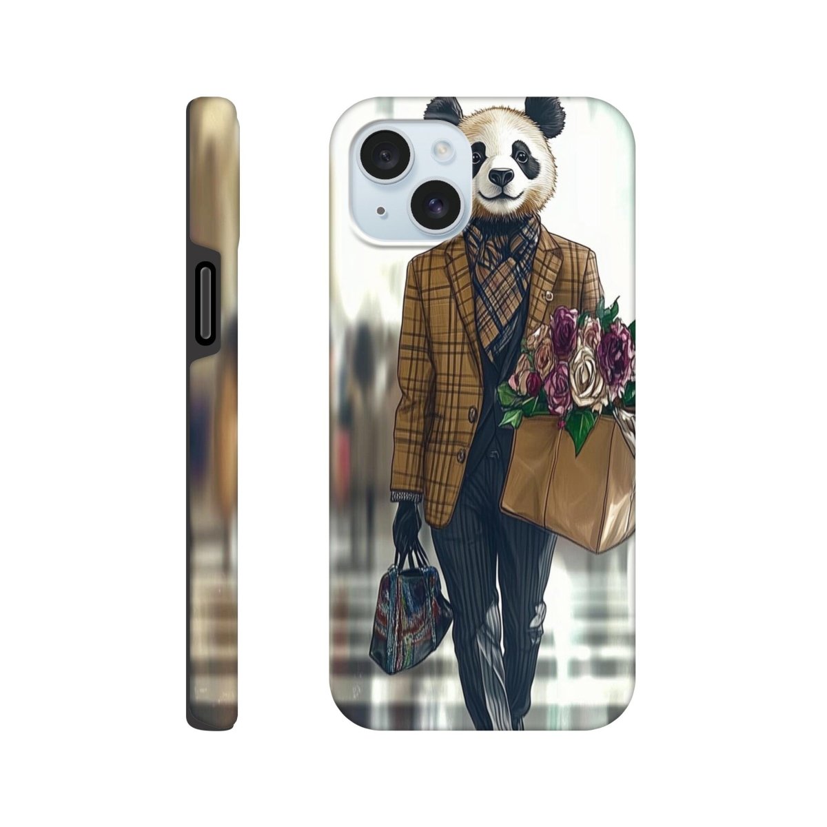 Panda Dapper Lady iPhone Tough Case - ROMAG Store