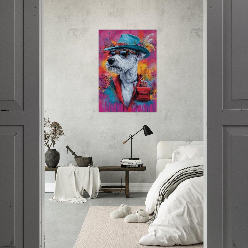 Dog Undercover Canvas Art - ROMAG Store