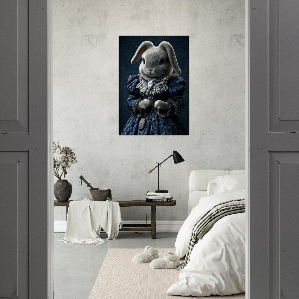 Victorian Regal Rabbit Canvas Art - ROMAG Store