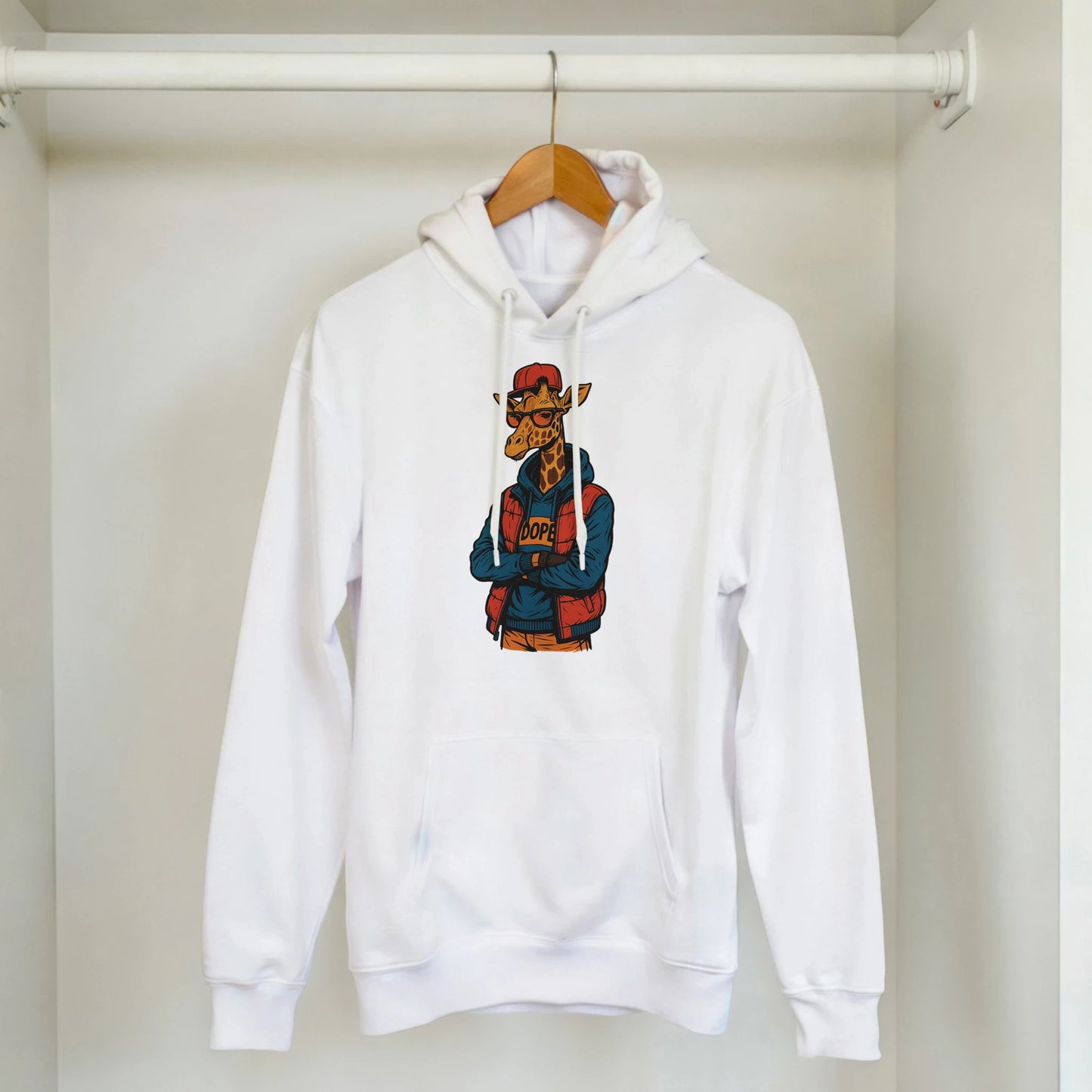 Dapper Giraffe Urban Streetwear Hoodie - ROMAG Store