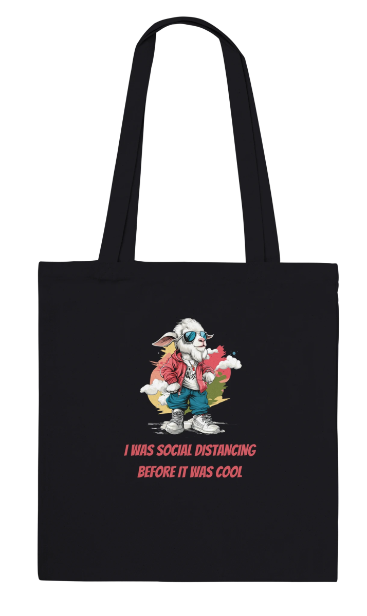 Social Distancing Goat Swag Tote Bag - ROMAG Store