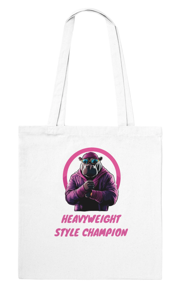 Heavyweight Style Champion Hippo Tote Bag - ROMAG Store
