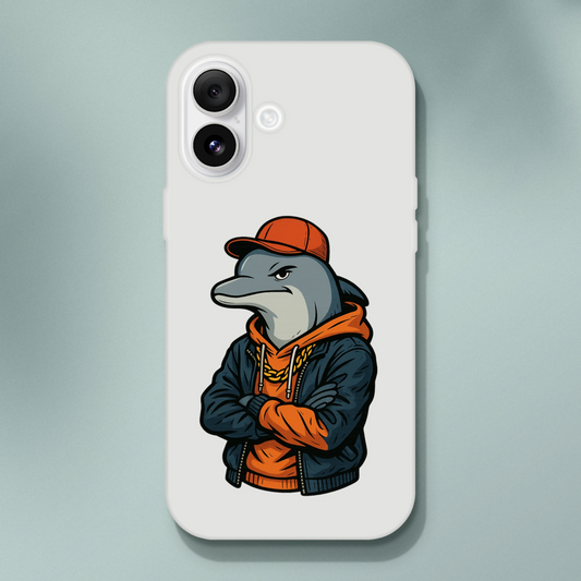 Cool Dolphin Streetwear iPhone Flexi Case - ROMAG Store