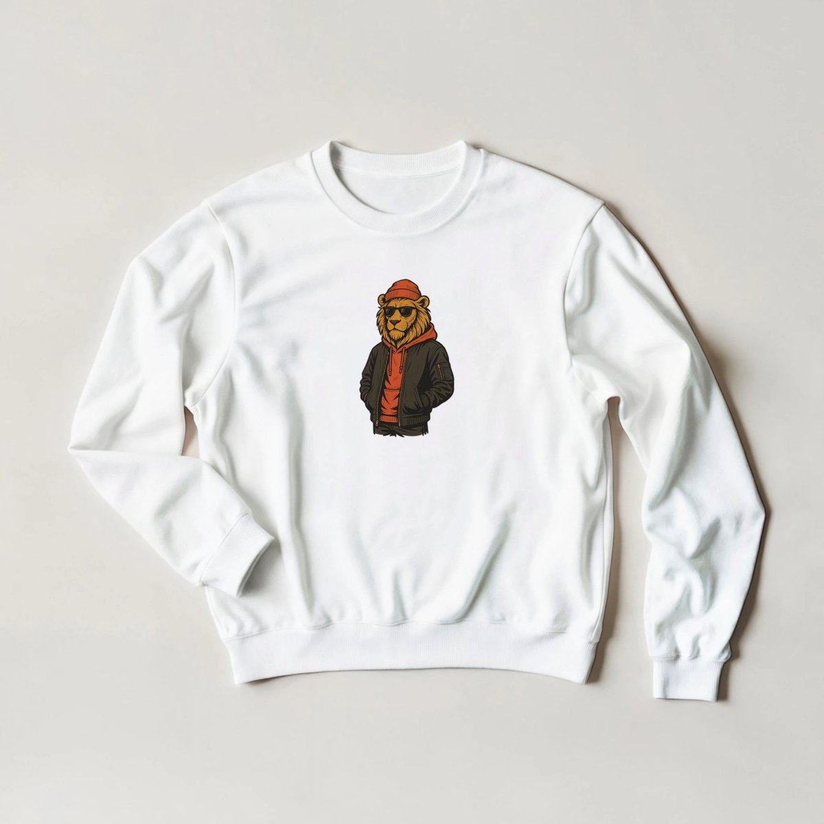 Lion King of Streetwear Sweatshirt – Unleash Your Wild Style in 6 Colors - ROMAG Store