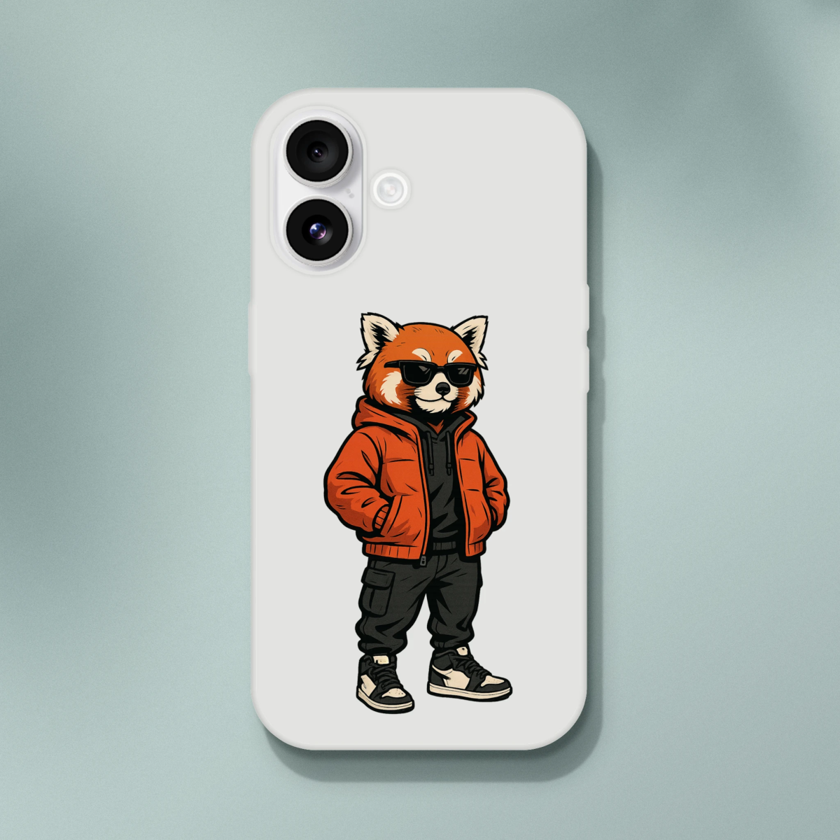 Red Panda Street Style iPhone Flexi Case - ROMAG Store