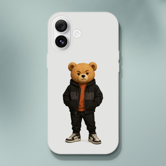 Cool Urban Streetwear Bear iPhone Flexi Case - ROMAG Store
