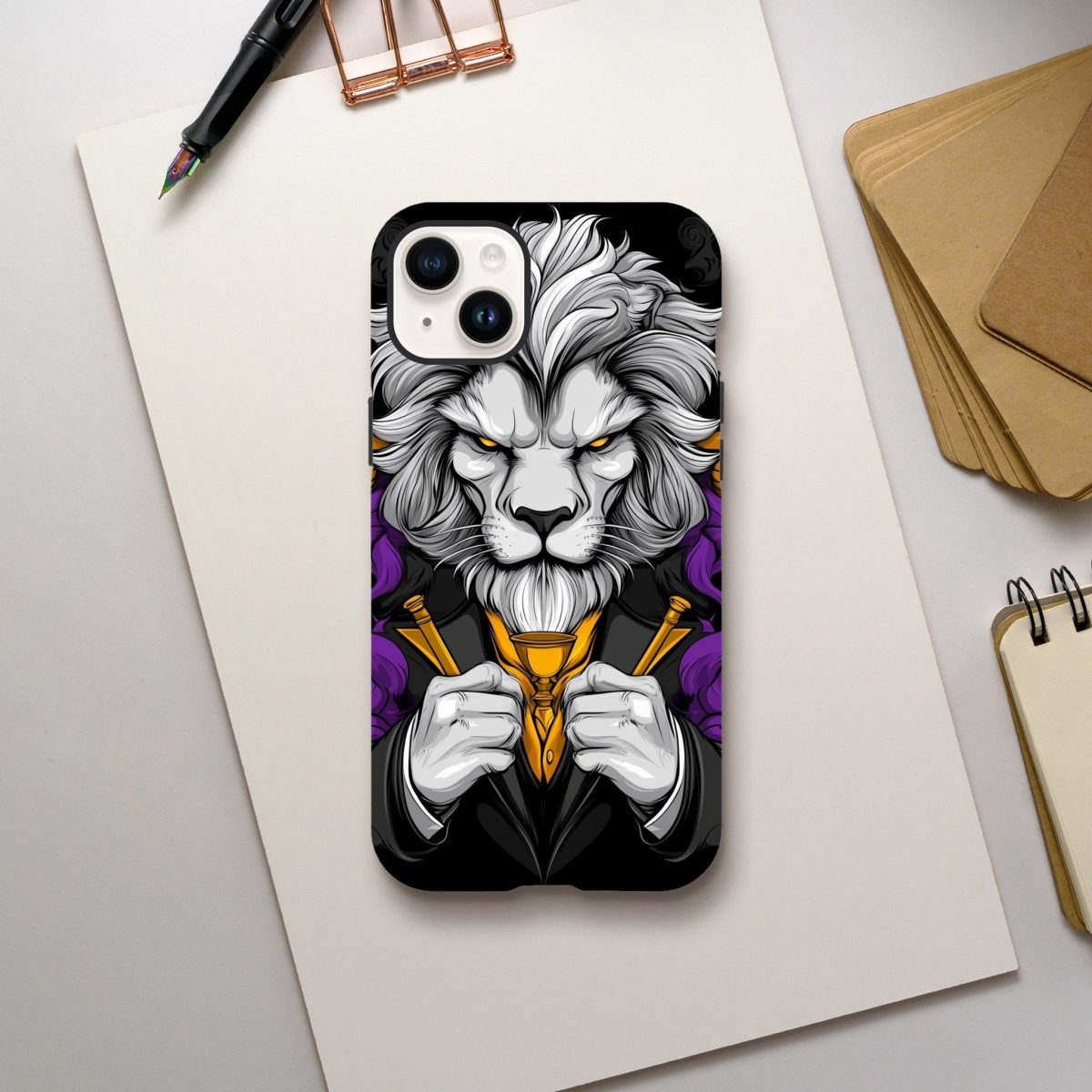 Regal Lion Dandy iPhone Tough Case - ROMAG Store